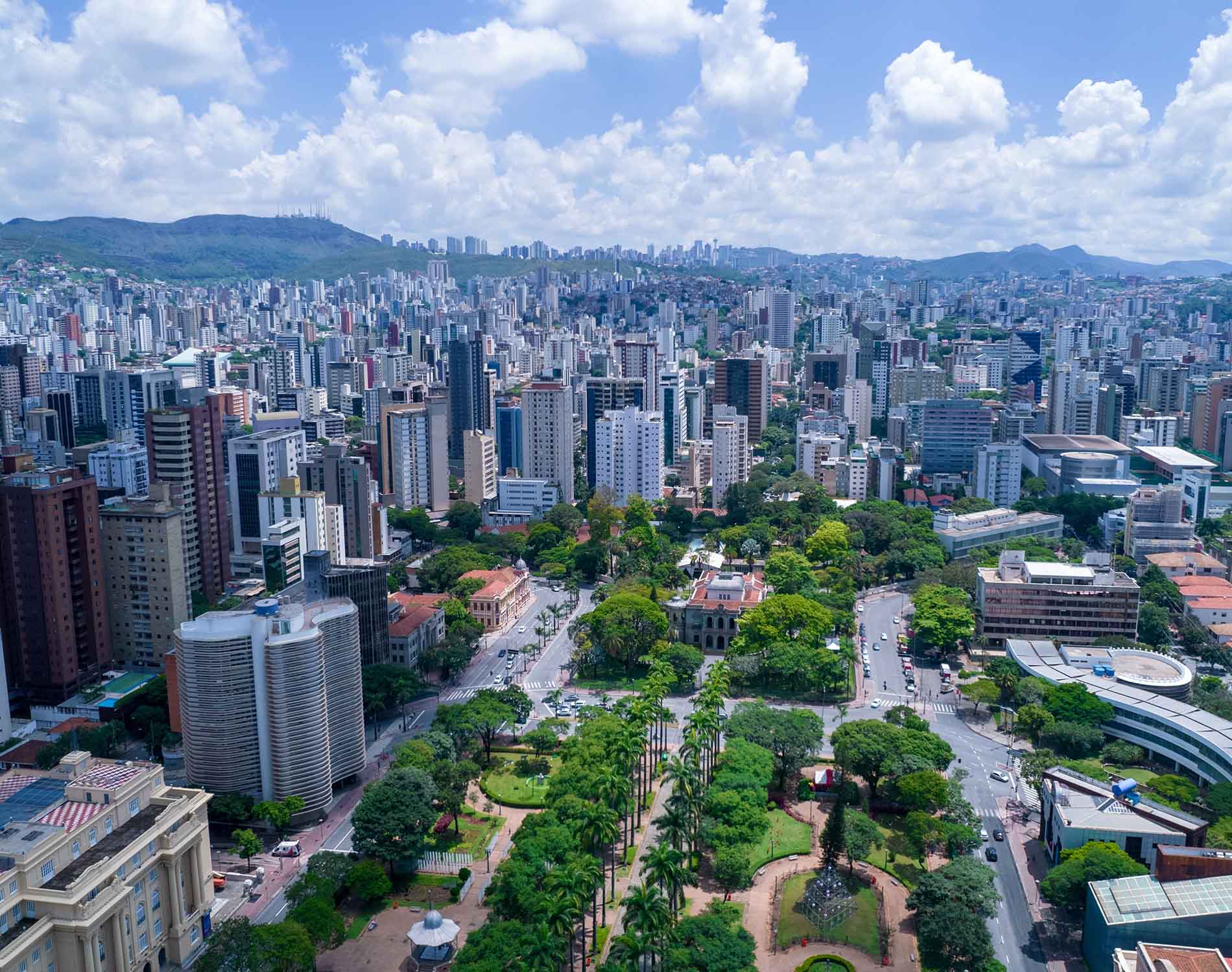 Aerial view of Belo Horizonte Brazil